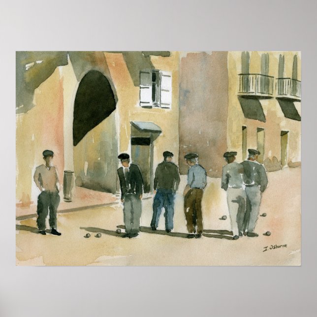 Spiel von Pétanque Poster (Vorne)