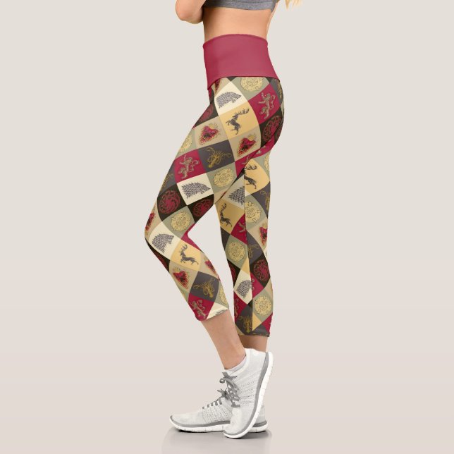 Spiel von Thrones Sigil Pattern Capri Leggings (Links)