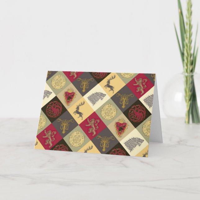 Spiel von Thrones Sigil Pattern Karte (Vorderseite)
