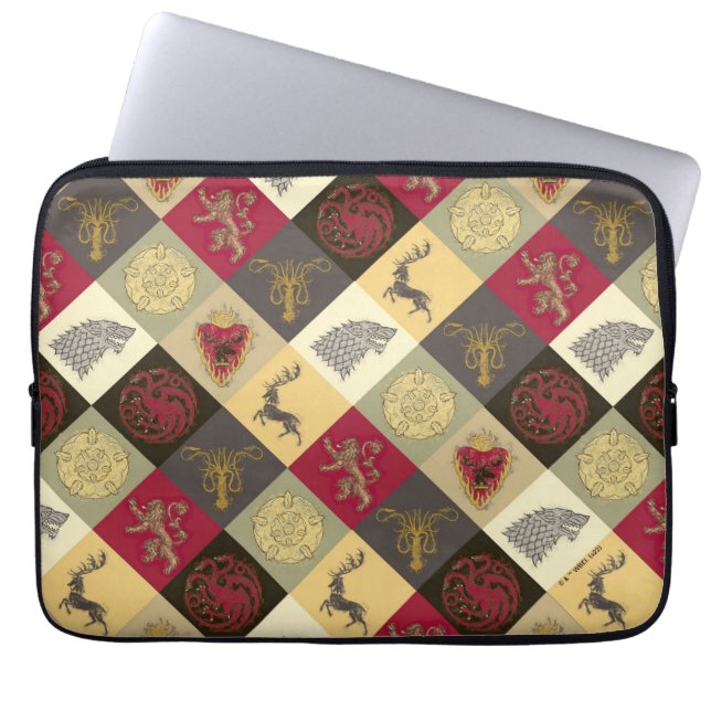 Spiel von Thrones Sigil Pattern Laptopschutzhülle (Vorderseite)