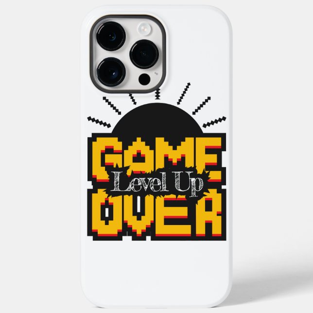 Spiel vorbei, belebte Retro-Spiele mit, Levelaufst Case-Mate iPhone Hülle (Rückseite)