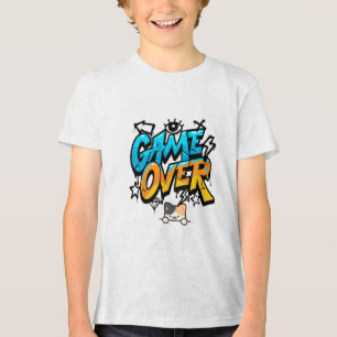 Spiel vorbei & Katzenliebhaber Design T-Shirt  Tri-Blend Shirt