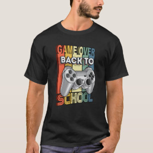 Spiel vorbei Lehrer Kinder Videospiel Zurück zur S T-Shirt