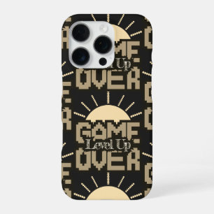 Spiel vorbei, Level auf: Retro-Pixel-Block-Abenteu iPhone 16 Pro Hülle