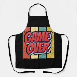 Spiel vorbei. schürze