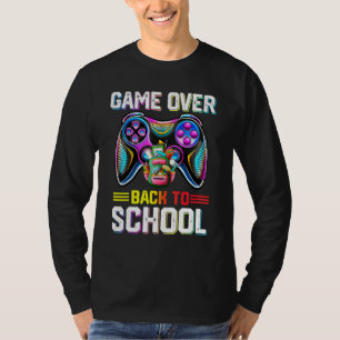 Spiel vorbei Zurück zur Schule für Lehrer Schüler  T-Shirt