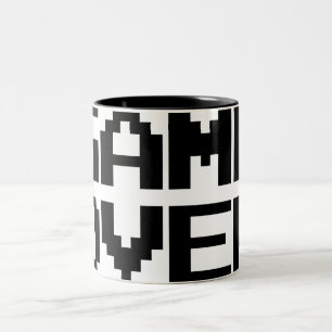 Spiel vorbei zweifarbige tasse