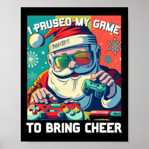 Spiel Weihnachten habe ich mein Spiel unterbrochen Poster