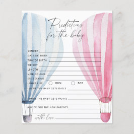 Spiel zur Aufdeckung von Geschlechtern - Vorhersag