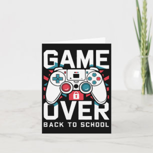 Spiel zurück zum Shirt am ersten Schultag Karte