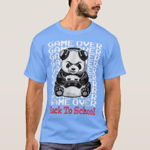 Spiel zurück zur Schule Funny Panda Bear Gamer Co T-Shirt