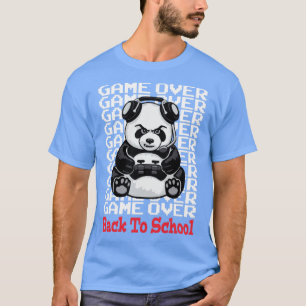 Spiel zurück zur Schule Funny Panda Bear Gamer Co T-Shirt