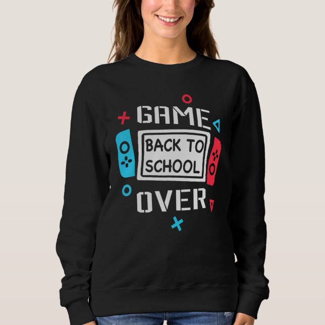 Spiel zurück zur Schule Videospielcontroller Kid Sweatshirt (Vorderseite)