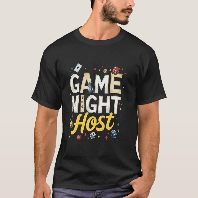 Spielabend-Gastgeber T-Shirt (Vorderseite)