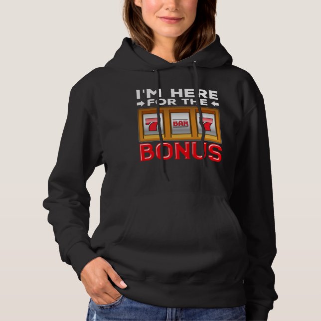 Spielautomat Glücksspiel Funny Casino Fan Hoodie (Vorderseite)