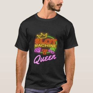 Spielautomat Queen Casino Funny Gambling T-Shirt