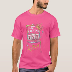 Spielautomat Queen Casino Player Womans Las Vegas T-Shirt