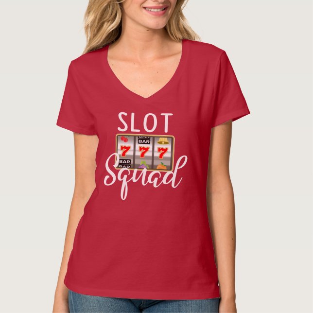 Spielautomat Squash Las Vegas Casino T - Shirt (Vorderseite)