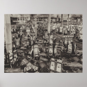 Spielautomaten von Sepia Poster