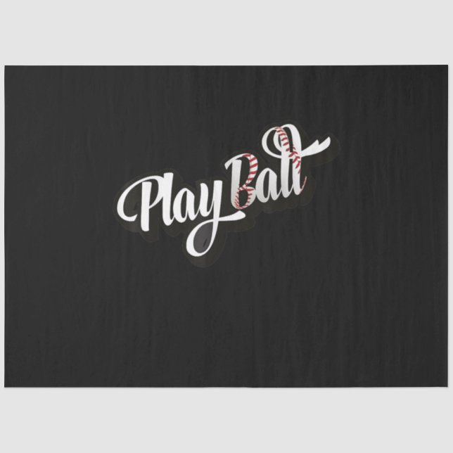 Spielball Baseball und Softball Seidenpapier (Vorderseite)