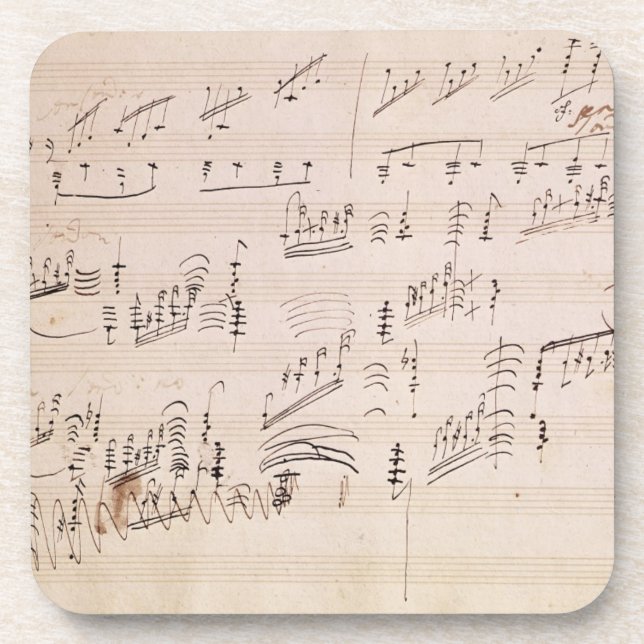 Spielberichtsbogen 'des Mondscheins Sonata Untersetzer (Vorderseite)