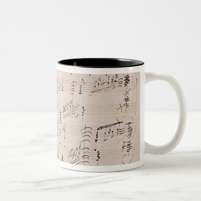 Spielberichtsbogen 'des Mondscheins Sonata Zweifarbige Tasse (Rechts)