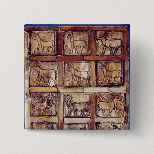 Spielbrett, Tiere des Feldes und Wald Button