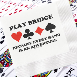 Spielbrücke, weil jede Hand ein Abenteuer ist Serviette