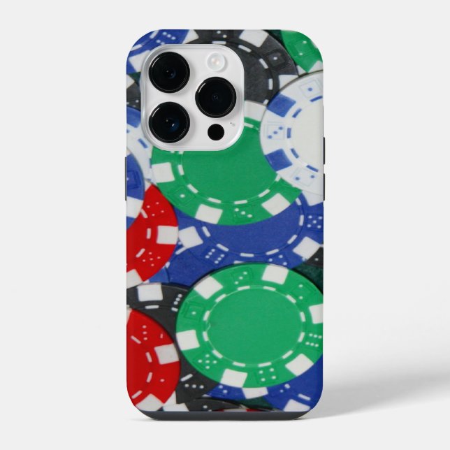 Spielchips iPhone Hülle (Rückseite)