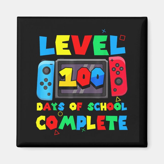 Spielcontroller Ebene 100 Tage Schule Vollständig  Magnet (Vorne)
