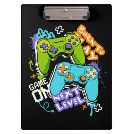 Spielcontroller Graffiti  Gaming Born To Play  Klemmbrett
