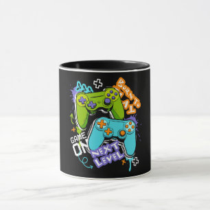 Spielcontroller Graffiti Gaming Born To Play Tasse