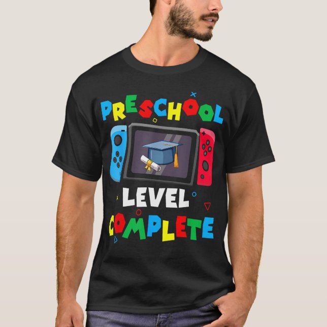Spielcontroller-Level-Vorschule komplett Jungen T-Shirt (Vorderseite)