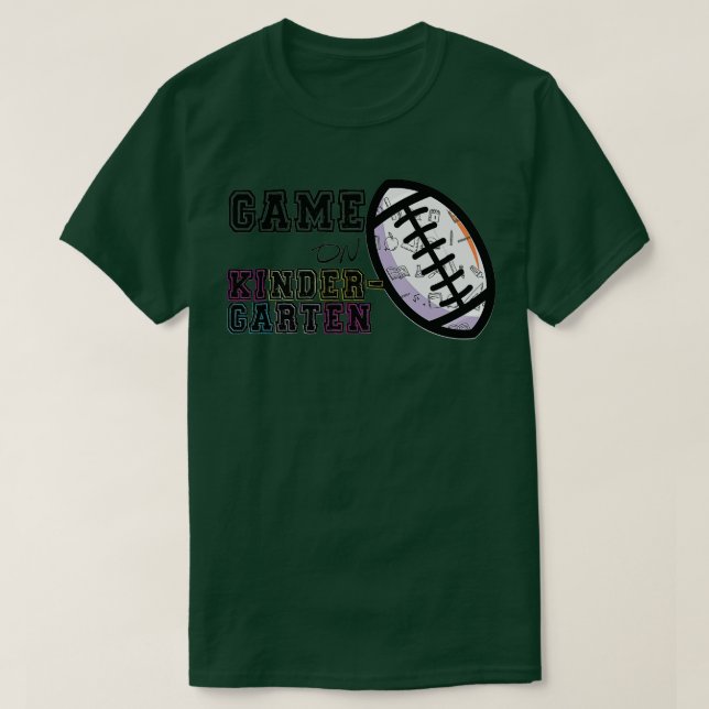 Spiele auf 1. Klasse American Football Fan Erster  T-Shirt (Design vorne)