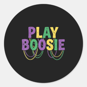 Spiele Boosie Beads Mardi Gras Runder Aufkleber
