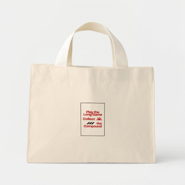 Spiele das Long Game Mini Tote  Stoffbeutel (Vorne)