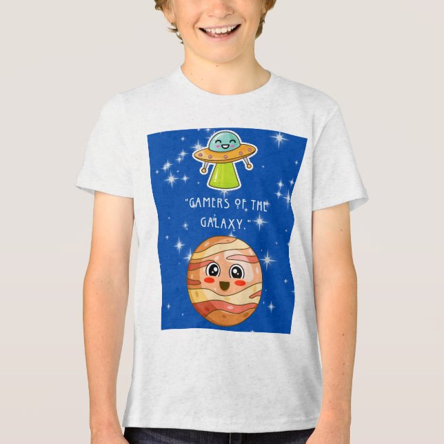 SPIELE DER GALAXIE Tri-Blend SHIRT (Vorderseite)