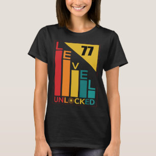 Spiele der Stufe 77 Unverriegelter Retro 77. Gebur T-Shirt