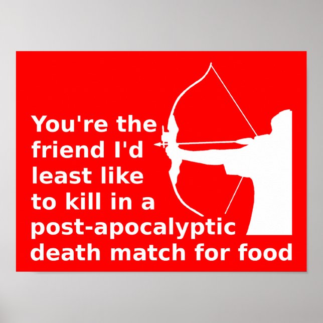 Spiele des Hunger Funny Poster Sign (Vorne)