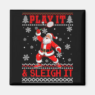 Spiele es & Sleigh Es Weihnachtspullover Badmi Magnet