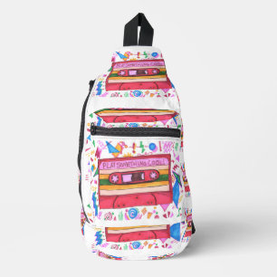 Spiele etwas Coole Musik Mixtape Art Spaß Crossbody Bag