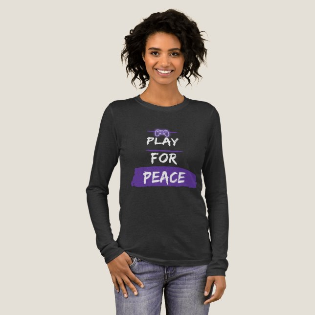 Spiele für den Frieden Tri-Blend Shirt (Volle Vorderseite)
