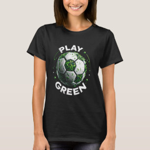 Spiele Green Coach Soccer Ball Öko Friendly Sports T-Shirt