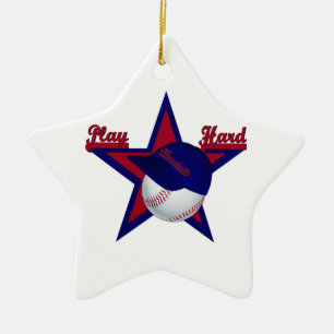 Spiele Hard Softball und Hat Star Ornament