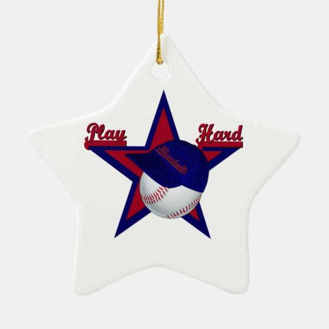 Spiele Hard Softball und Hat Star Ornament (Vorne)