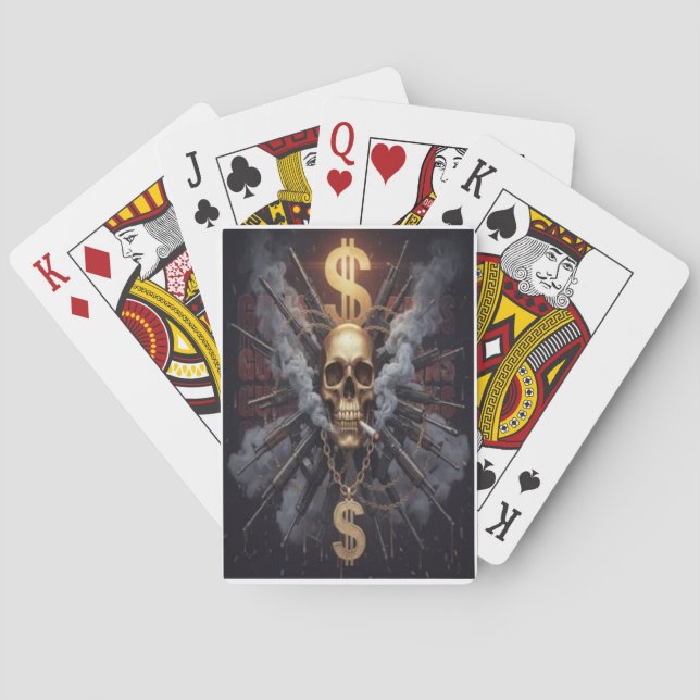Spiele hart Katze Spielkarten (Rückseite)