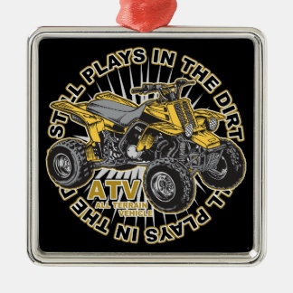 Spiele im Schmutz ATV Ornament Aus Metall
