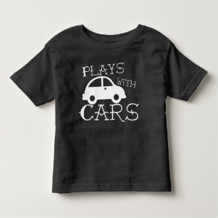 Spiele mit Autos - großer Vatertags-Geschenk-T - Kleinkind T-shirt