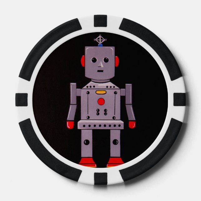 Spiele mit...Robby dem Roboter! Pokerchips (Vorderseite)