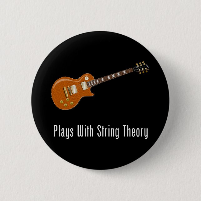 Spiele mit Schnur-Theorie - Gitarre Button (Vorderseite)